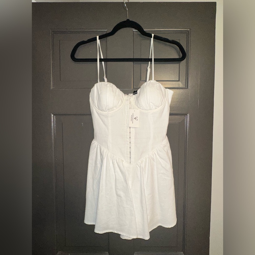 Windsor Sweetheart White Romper